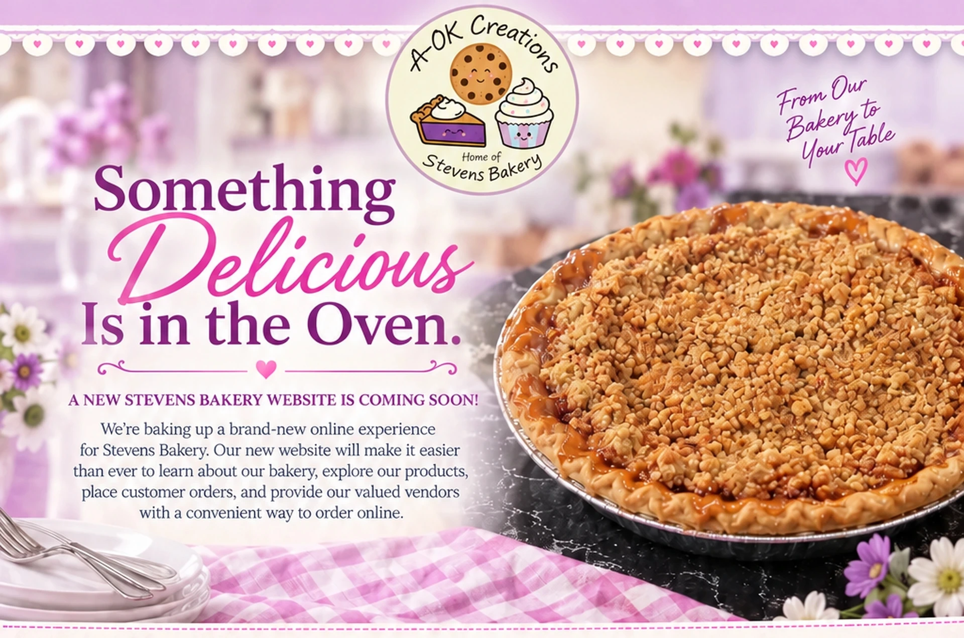 Stevens Bakery Website Coming Soon